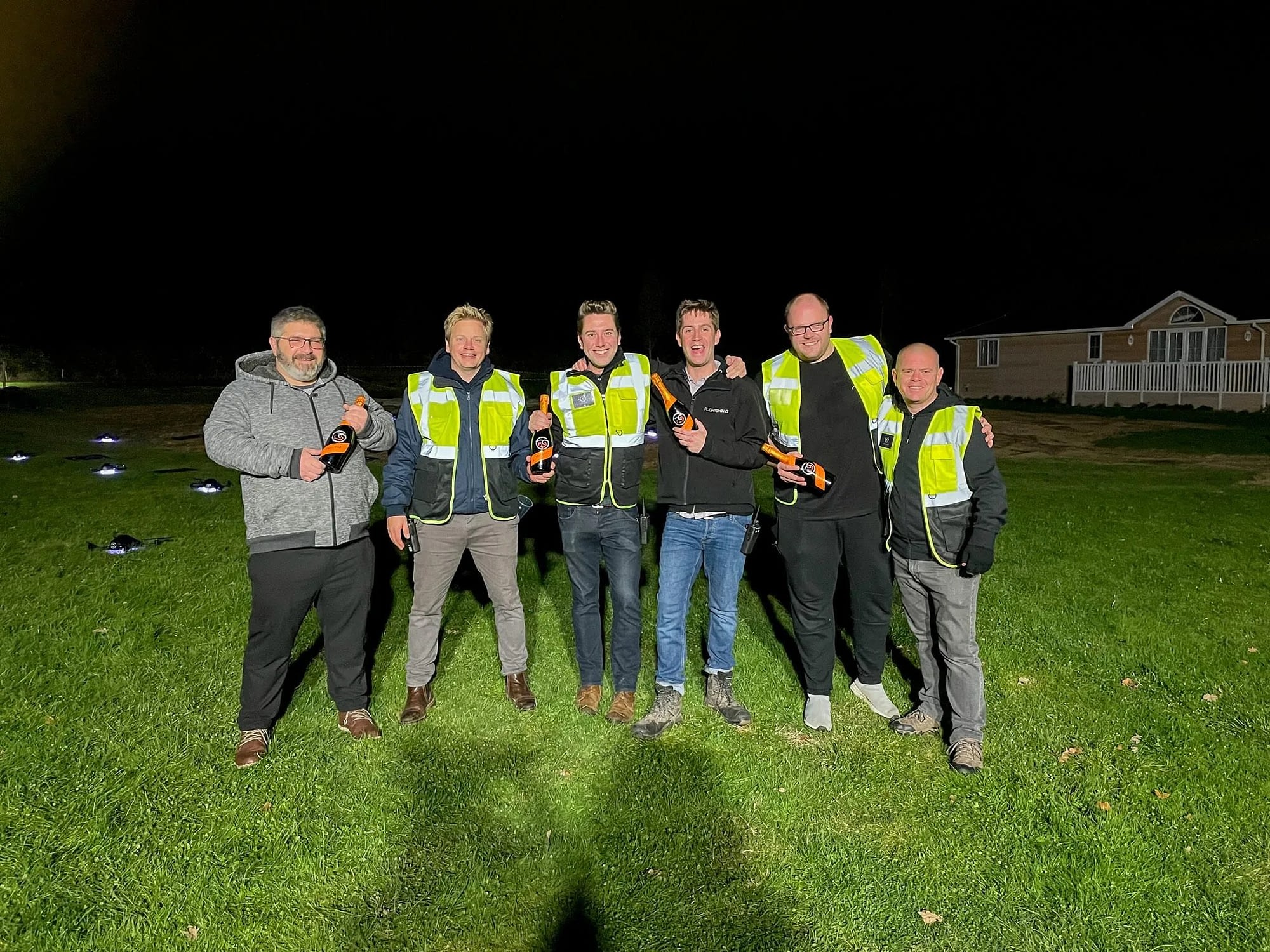 The FlightShows Crew after a successful drone show